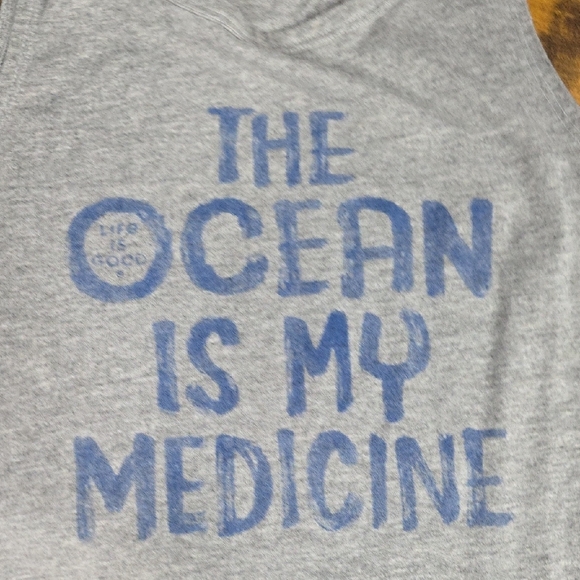 Life is Good "The Ocean is My Medicine" Crusher Tank Top - Women's XS - Picture 5 of 7